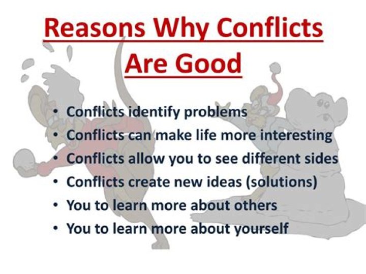 What are the reasons why conflicts occur?