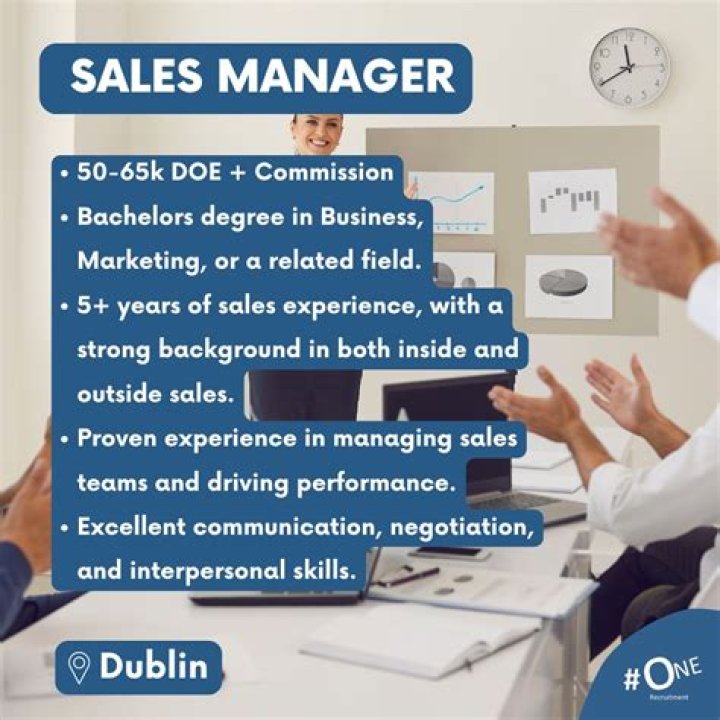 What are the requirements of sales manager?