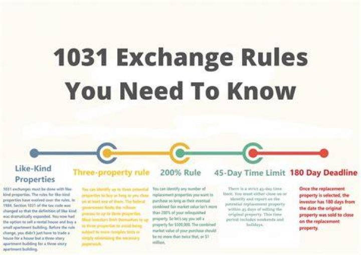 What are the rules for the 1031 exchange?