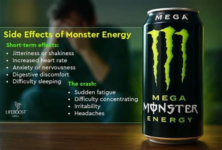 What are the side effects of Monster drinks?