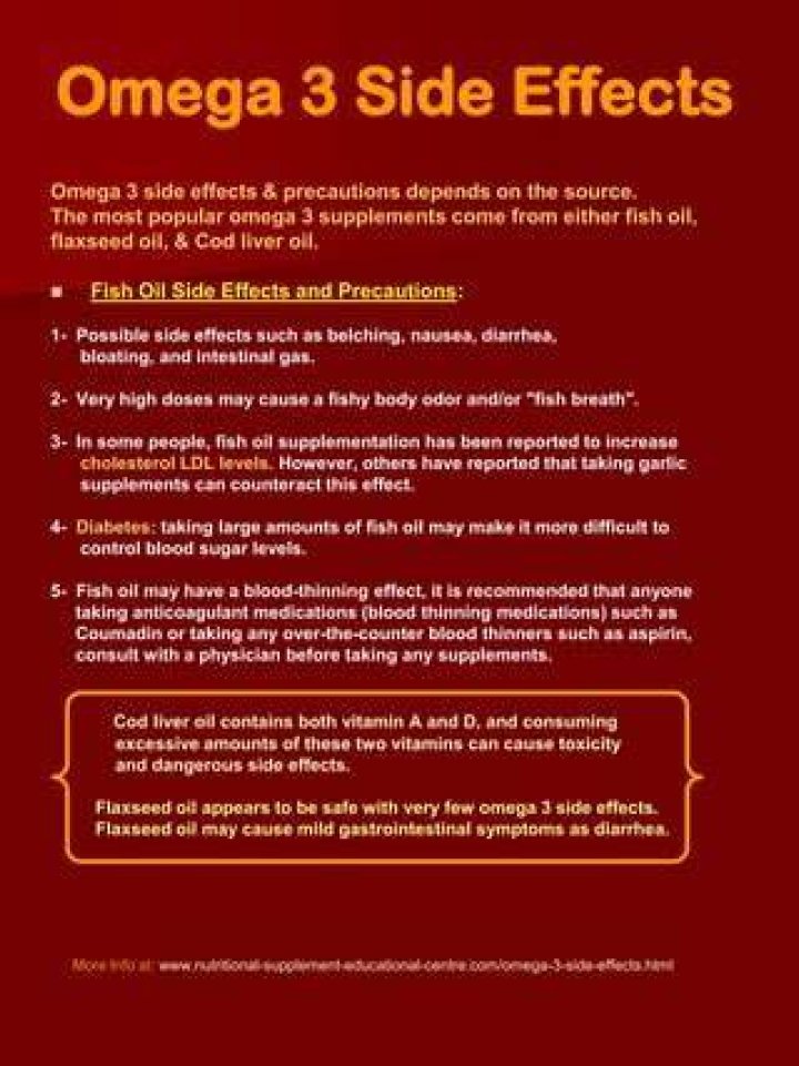 What are the side effects of omega-3?