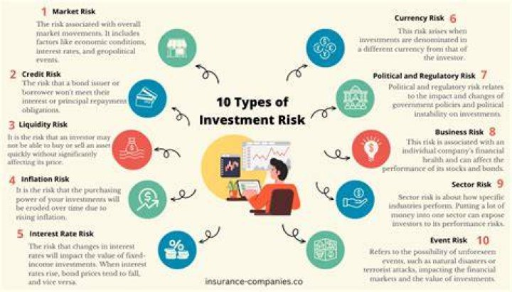 What are the sources of risk from investing in the following?