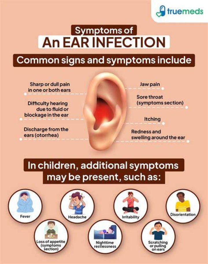 What are the symptoms of an inner ear infection?