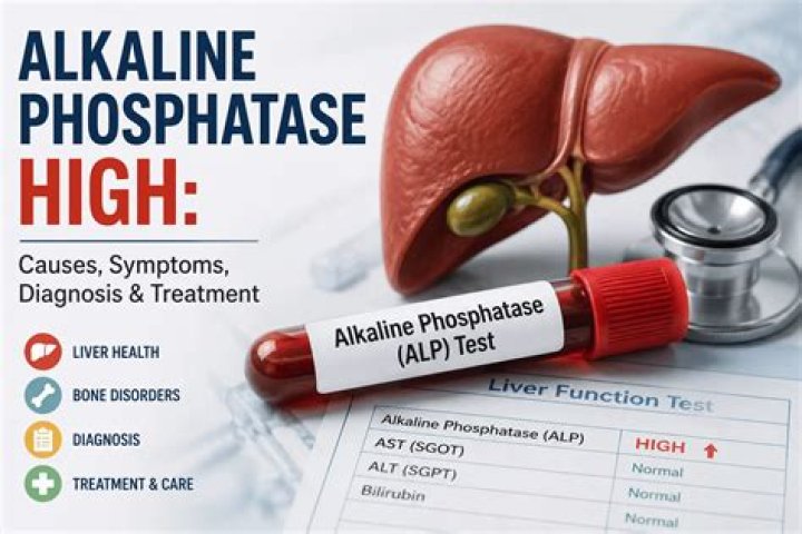 What are the symptoms of high alkaline phosphatase?