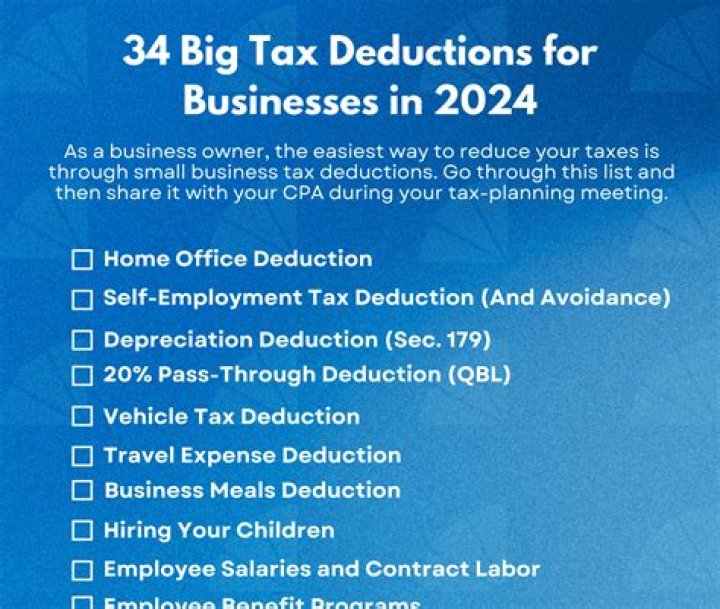 What are the tax deductions for 2018 tax year?