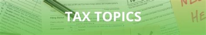 What are the tax topics?