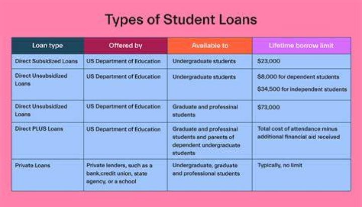 What are the terms of a student loan?