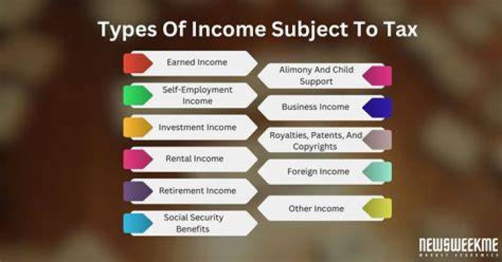 What are the types of income for purposes of income taxation?