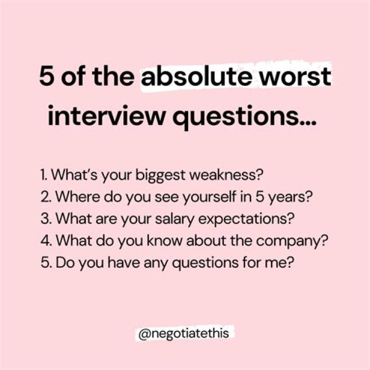 What are the worst questions to ask in an interview?