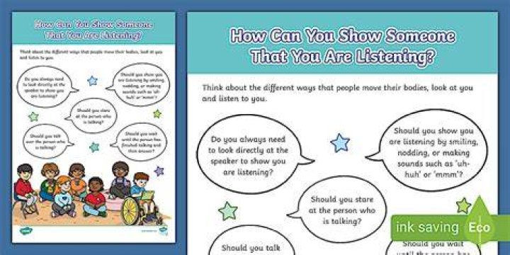 What are three ways that you can show someone that you are actively listening?