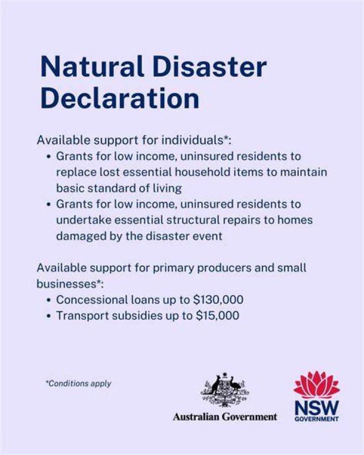 What assistance is available under major disaster declarations?