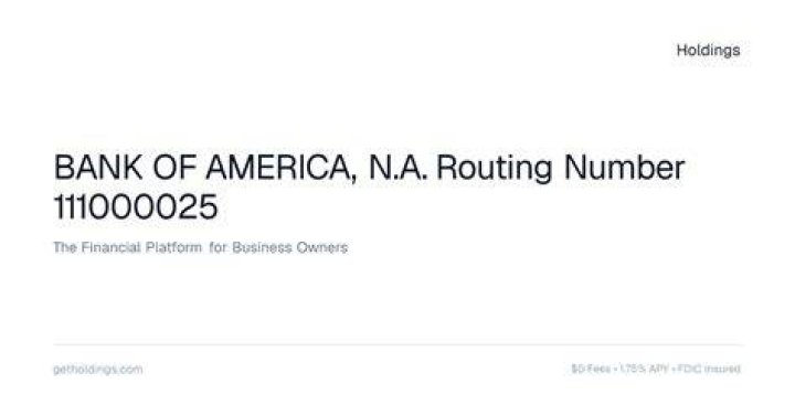 What bank is ABA 111000025?