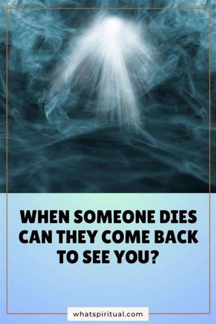 What bird do you see when someone dies?