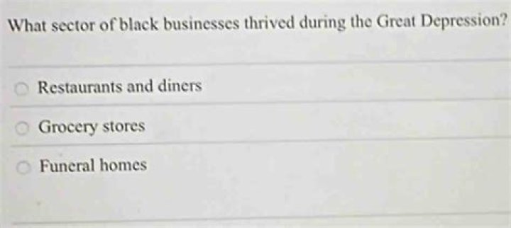 What businesses thrived during Great Depression?