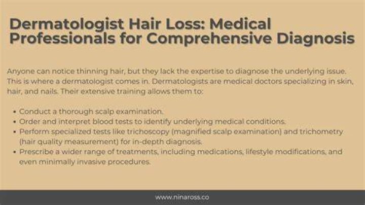 What can a dermatologist prescribe for hair loss?