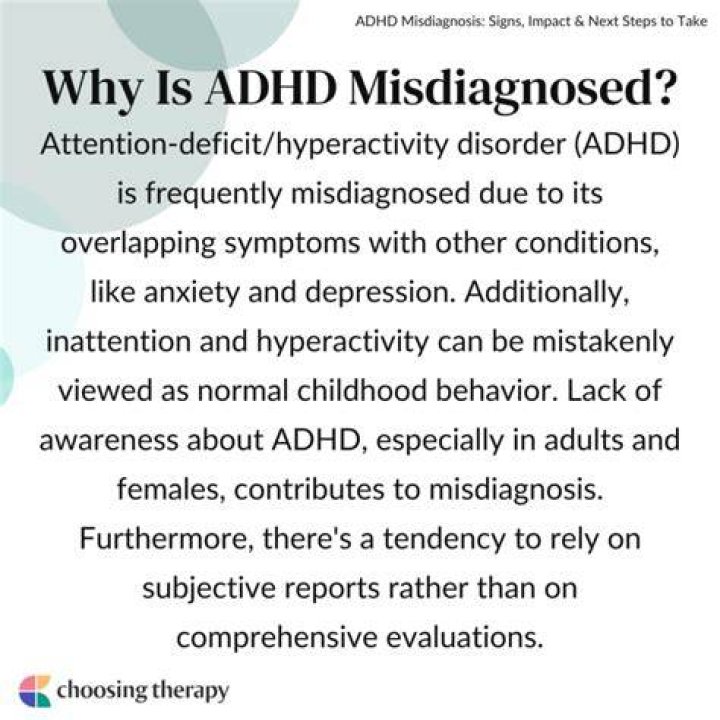 What can be misdiagnosed as ADHD?