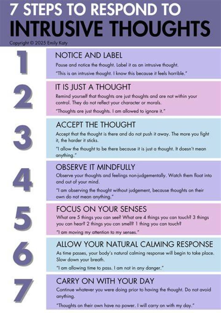 What can trigger intrusive thoughts?