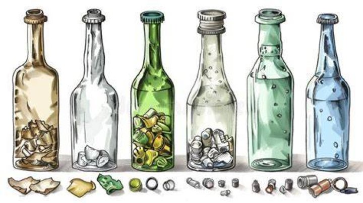 What can you do with crushed glass bottles?