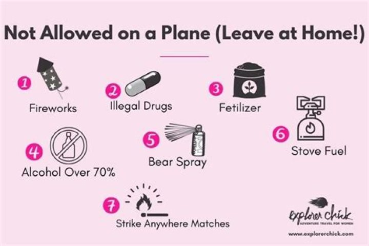 What can you not take on a plane 2022?