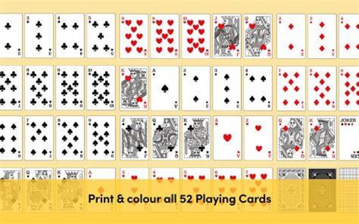 What cards are there in a deck of 52?