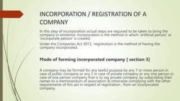 What case created the incorporation process?