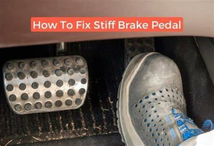 What causes a hard brake pedal?