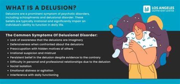 What causes an elderly person to become delusional?