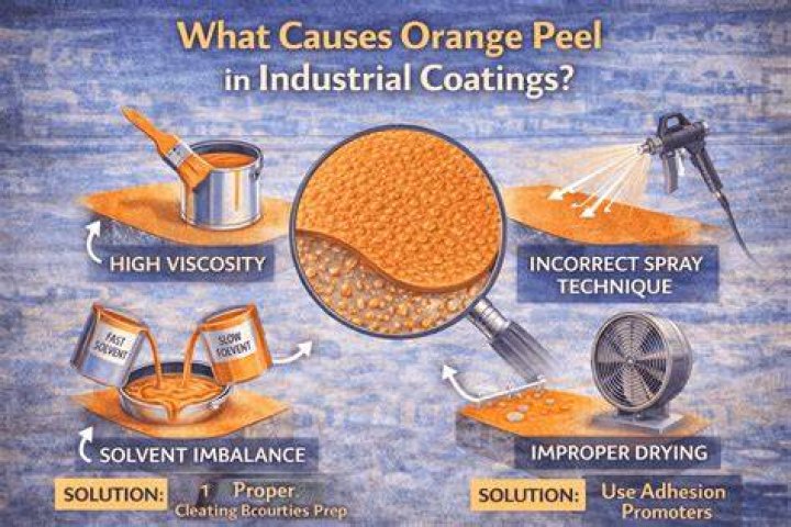 What causes orange peel HVLP?