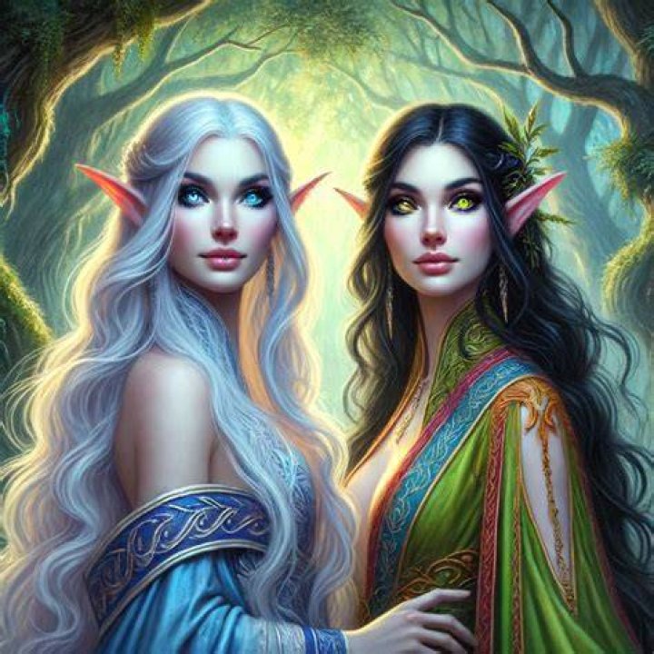 What color eyes do moon elves have?