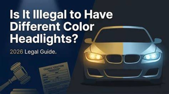 What color headlights are illegal in Texas?