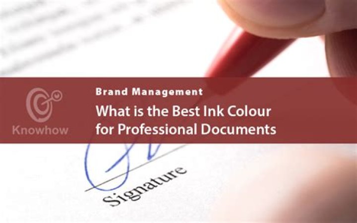 What color ink is best for legal documents?