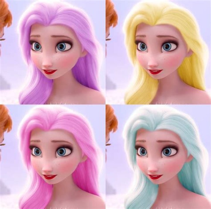 What color is Elsa's hair?