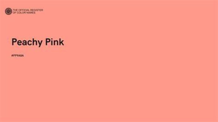What color is peachy pink?