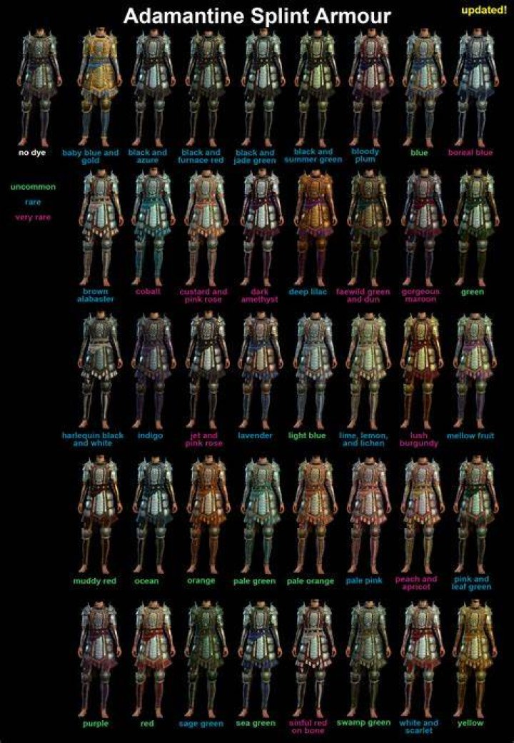 What Colour is adamantine?
