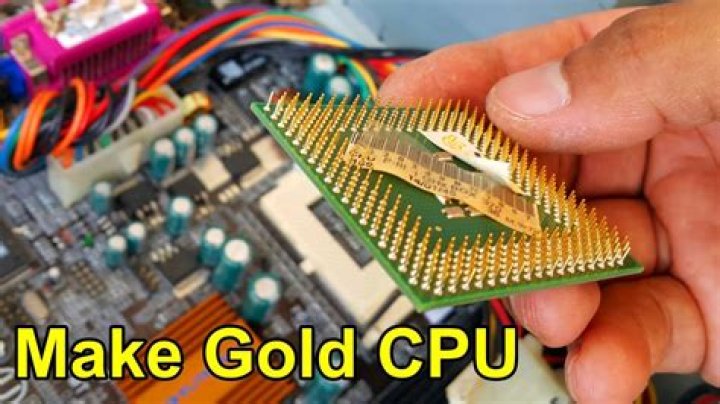 What computer parts contain gold?