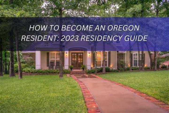 What constitutes a residence in Oregon?