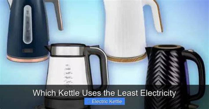 What cooking appliance uses the least electricity?