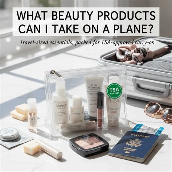 What cosmetics can I take on a plane?