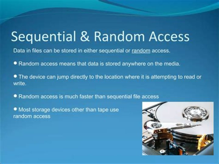 What devices use sequential access?