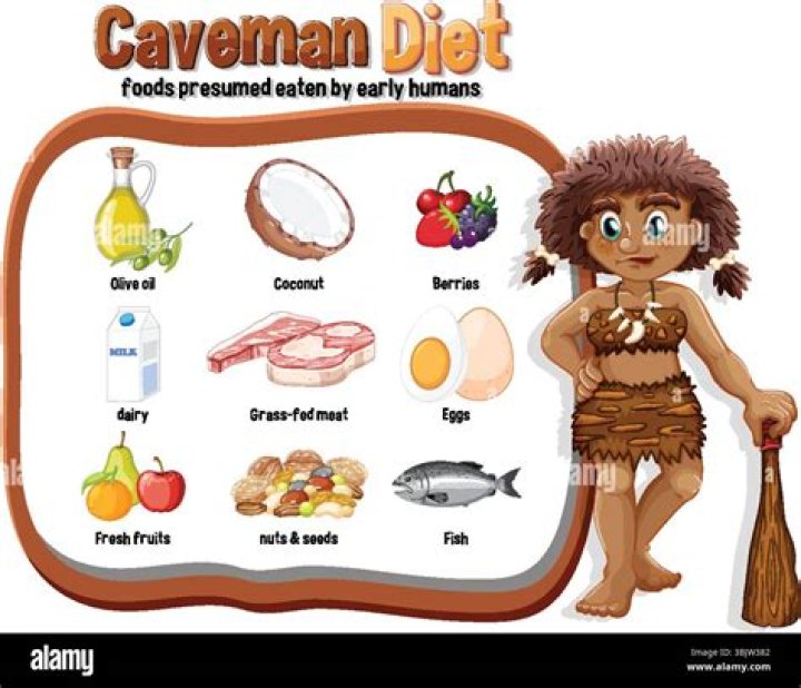 What did cavemen eat for kids?