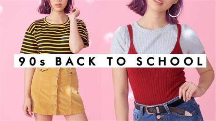 What did middle schoolers wear in the 90s?