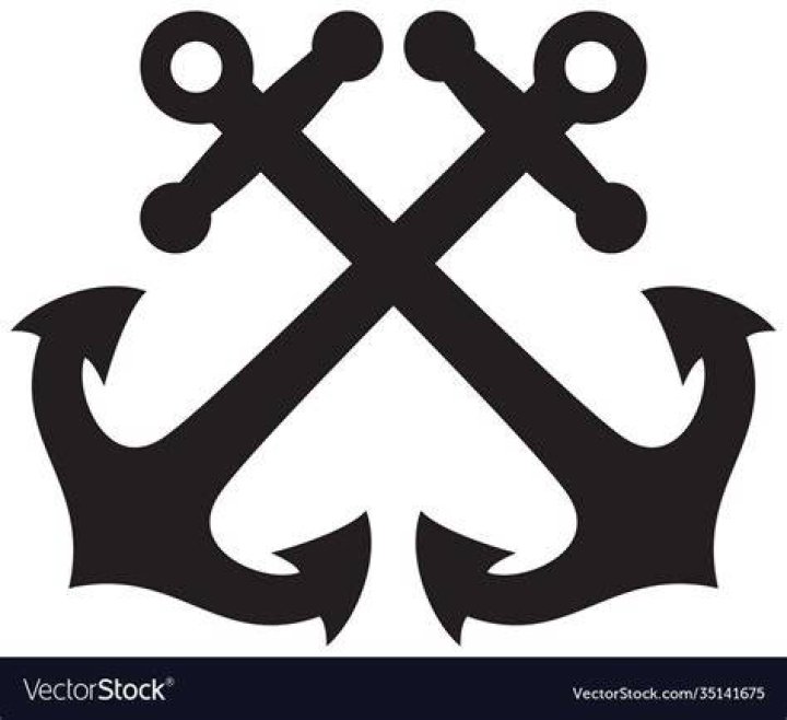 What do crossed anchors meaning?