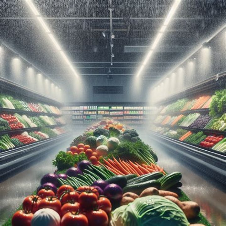 What do grocery stores do with unsold produce?