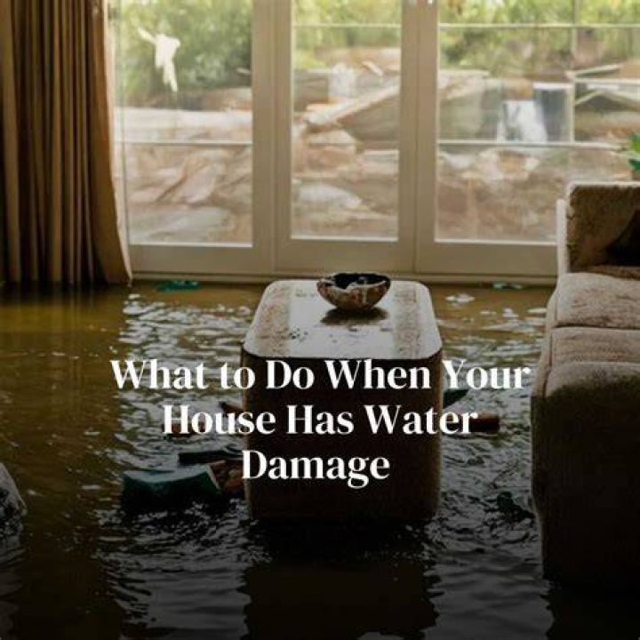 What do I do if my house has water damage?