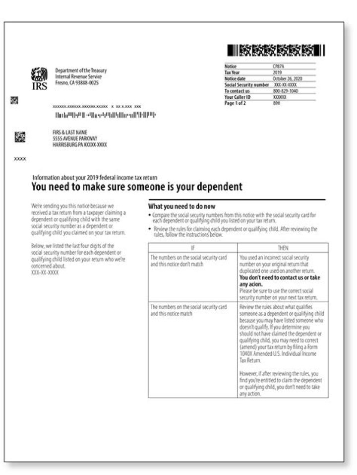 What do I do if someone else filed my dependent?