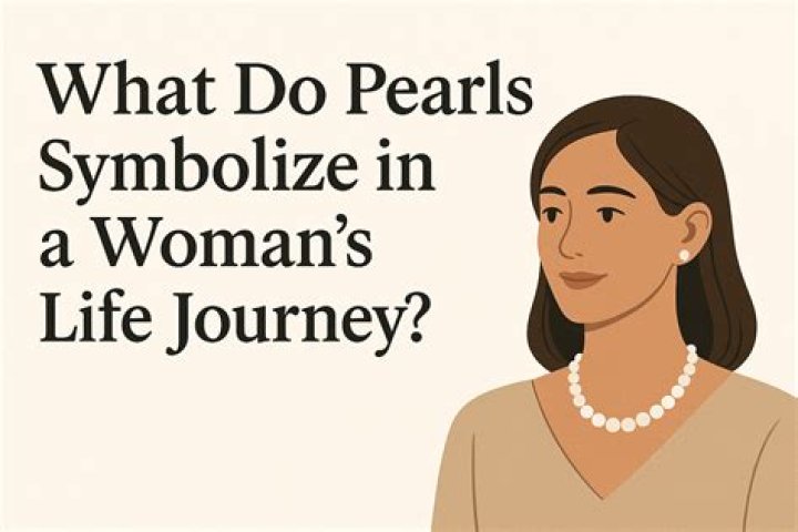 What do pearls symbolize in a woman?