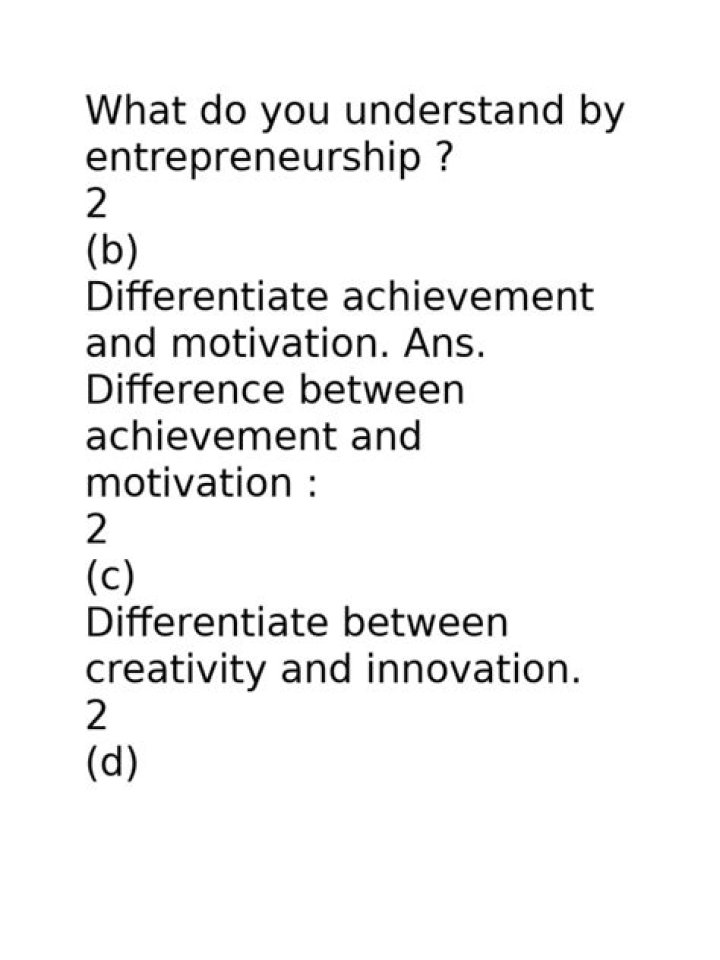 What do u understand by entrepreneurship?