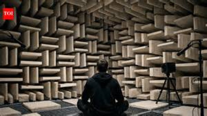 What do we hear in a silent room?