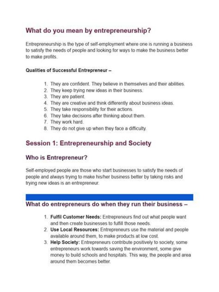 What do you mean by entrepreneurship?