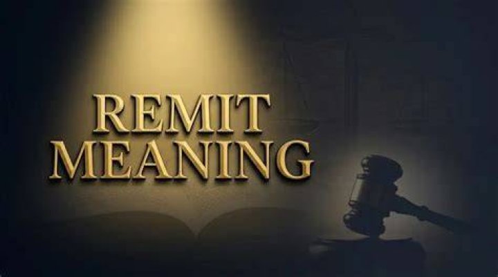 What do you mean by remit?
